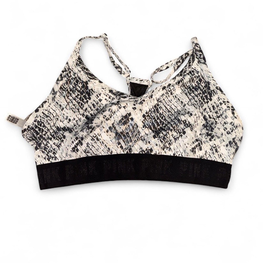 VS PINK snakeskin sports bra - size M